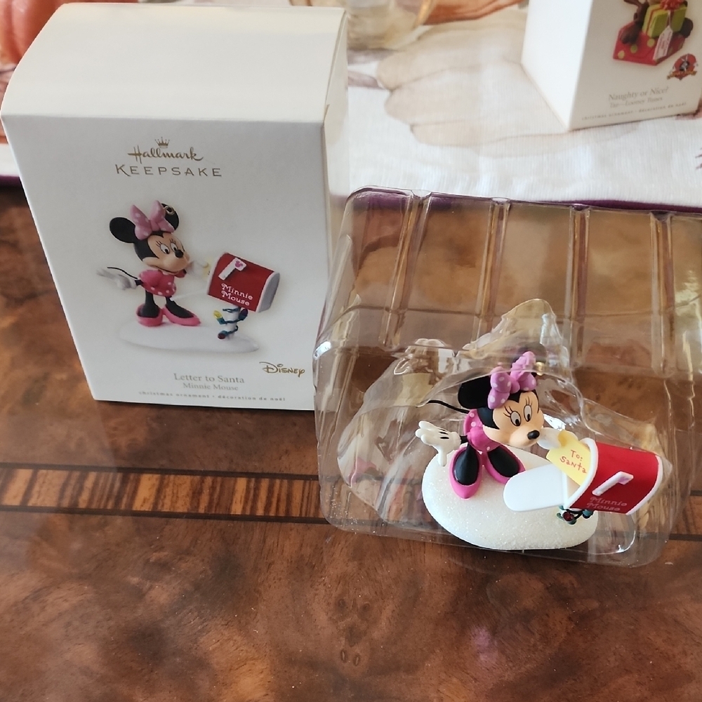 Hallmark Minnie Mouse Ornament with Pink and Red Accents - Picture 2 of 3